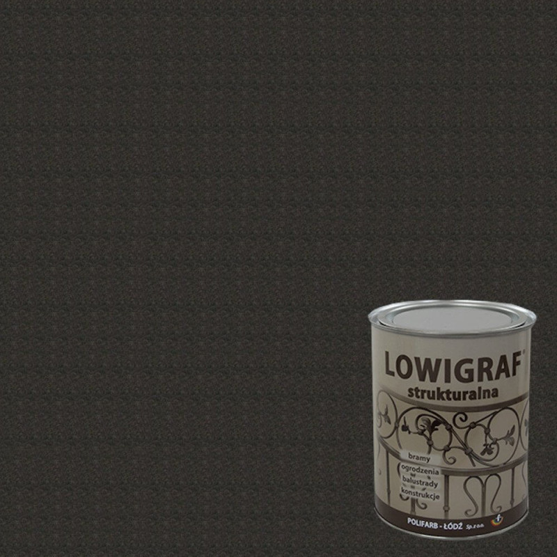 Farba Lowigraf Czarna Strukturalna 5L Polifarb Łódź Farba Lowigraf Czarna Strukturalna 5L Polifarb Łódź