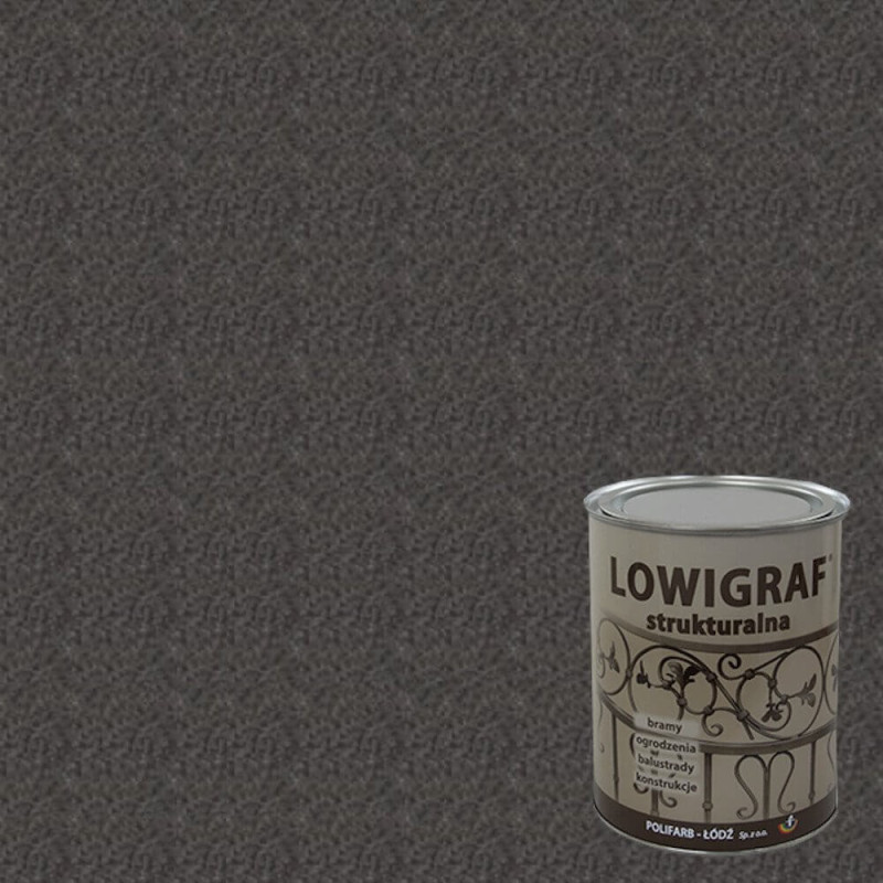 Farba Lowigraf Grafitowa Strukturalna 0,8L Polifarb Łódź Farba Lowigraf Grafitowa Strukturalna 0,8L Polifarb Łódź