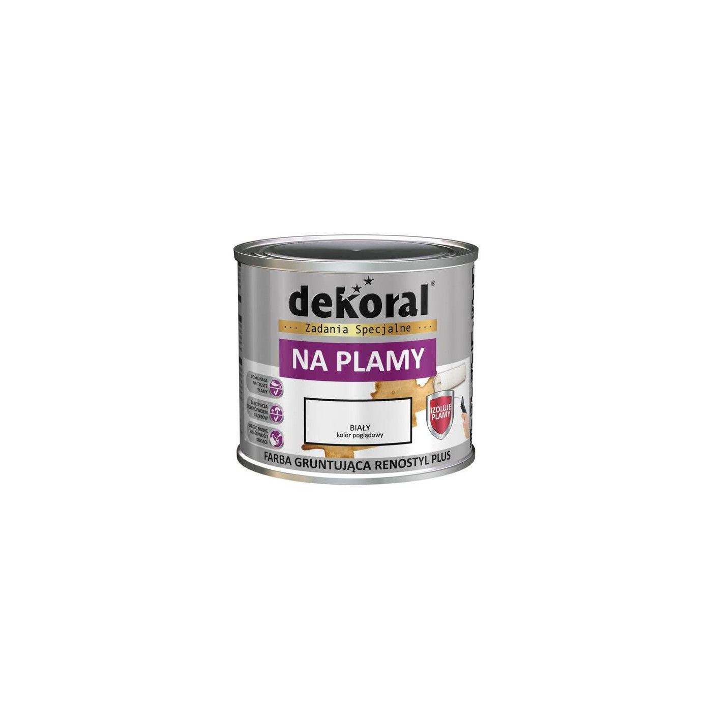 Farba Gruntująca Renostyl Plus Biała Mat 0,4L Dekoral Farba Gruntująca Renostyl Plus Biała Mat 0,4L Dekoral
