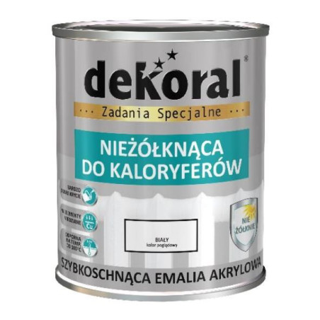 Emalia Akrylowa Do Kaloryferów Biała 0,75L Dekoral