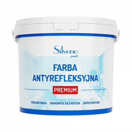 Farba Antyrefleksyjna Premium 10L Silveno