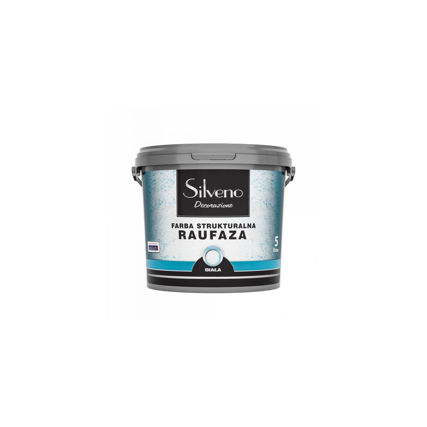 Farba Strukturalna Raufaza Biała 5L Silveno Farba Strukturalna Raufaza Biała 5L Silveno