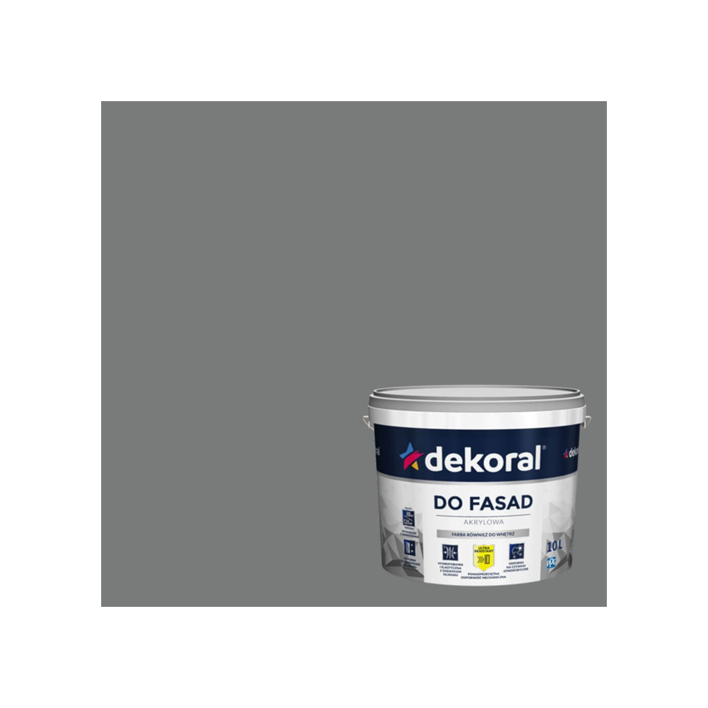 Farba Akrylowa Do Fasad Polinit Grafit 1L Dekoral Farba Akrylowa Do Fasad Polinit Grafit 1L Dekoral