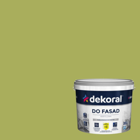 Farba Akrylowa Do Fasad Polinit Zielony Oliwkowy 1L Dekoral