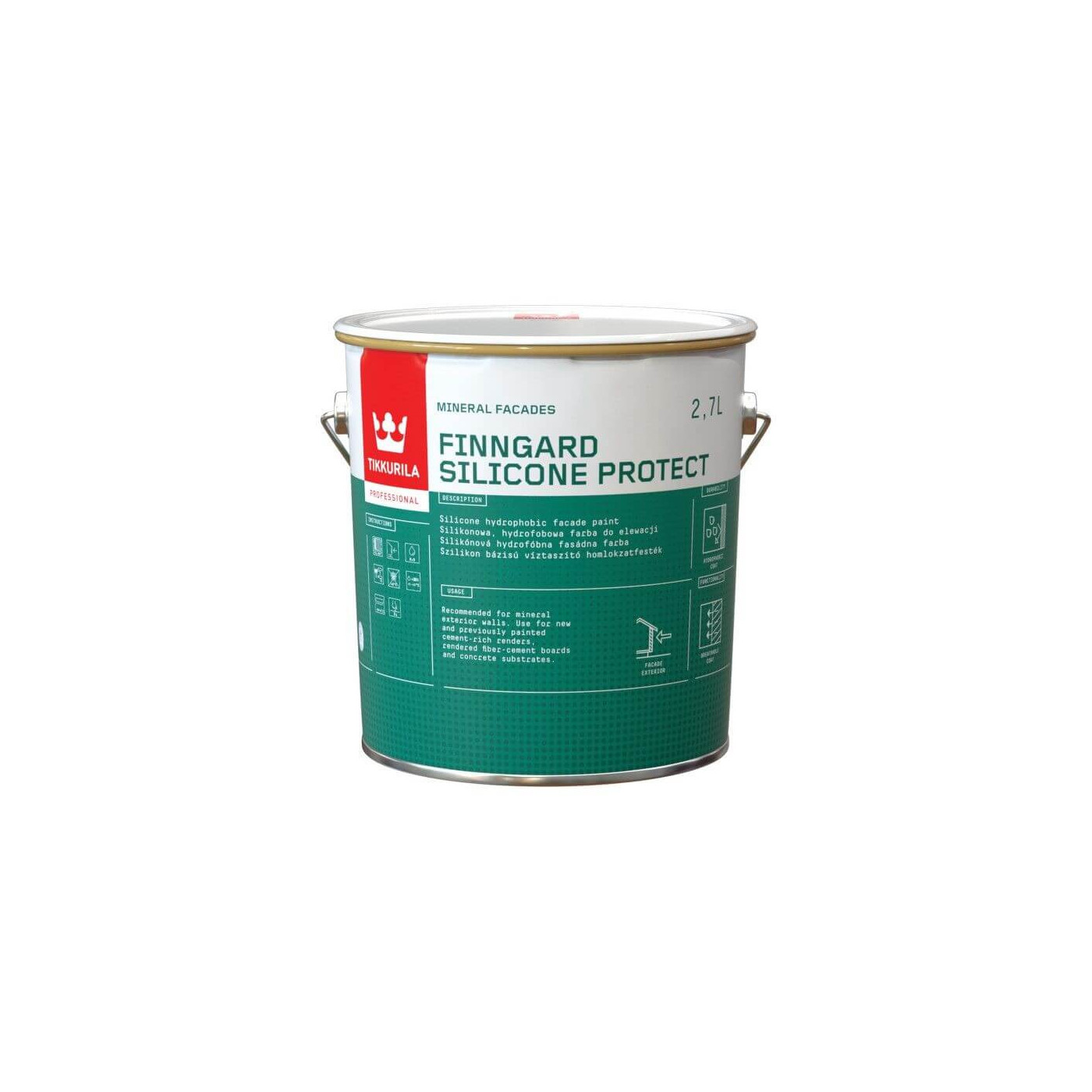 Farba Silikonowa Do Elewacji Finngard Silicone Protect AP 2,7L Tikkurila Farba Silikonowa Do Elewacji Finngard Silicone Protect AP 2,7L Tikkurila