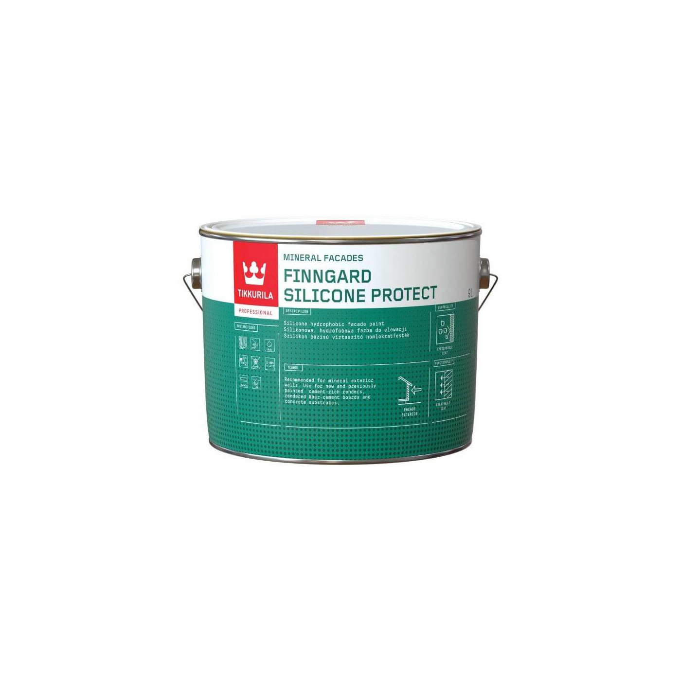 Farba Silikonowa Do Elewacji Finngard Silicone Protect AP 9L Tikkurila Farba Silikonowa Do Elewacji Finngard Silicone Protect AP 9L Tikkurila
