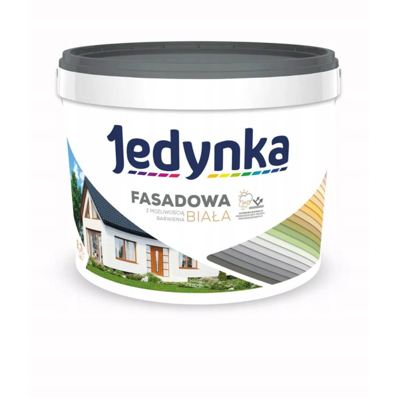 Farba Akrylowa Jedynka Fasadowa Biała Baza 2,7L Jedynka Farba Akrylowa Jedynka Fasadowa Biała Baza 2,7L Jedynka