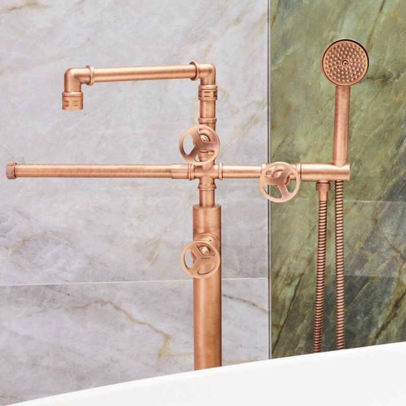 Bateria Wannowa Stojąca Zcfabrica Rame Opaco F63ORH Zanetti Chini Bateria Wannowa Stojąca Zcfabrica Rame Opaco F63ORH Zanetti Chini