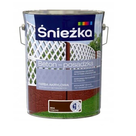 Farba Beton Posadzka Brąz 5L ŚNIEŻKA