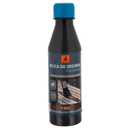 Bejca Do Drewna Rustykalna Brąz 0,2L Dragon