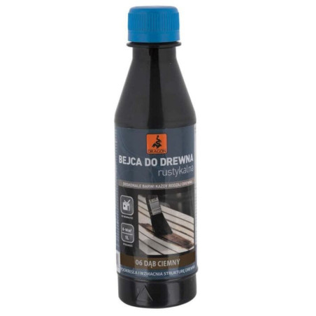 Bejca Do Drewna Rustykalna Dąb Ciemny 0,2L Dragon