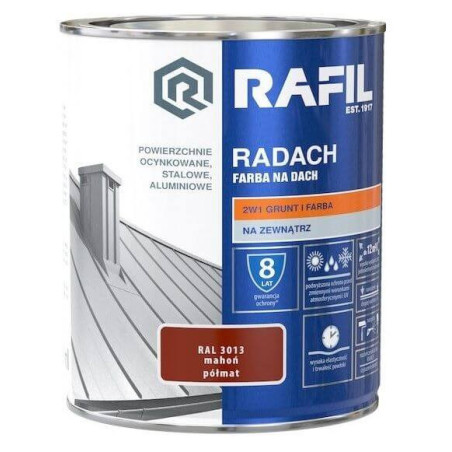 Farba Na Dach Radach 10L Mahoń RAL 3013 Rafil