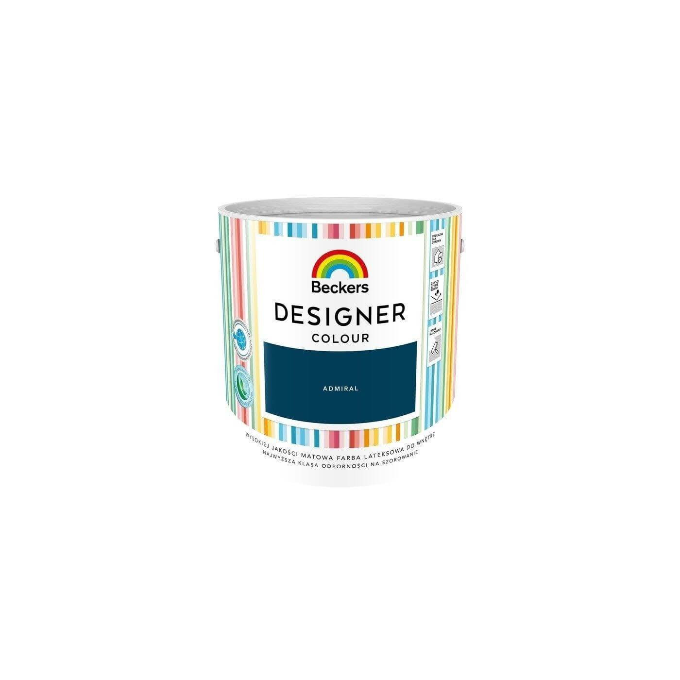 Farba Lateksowa Designer Colour Admiral 2,5L Beckers Farba Lateksowa Designer Colour Admiral 2,5L Beckers