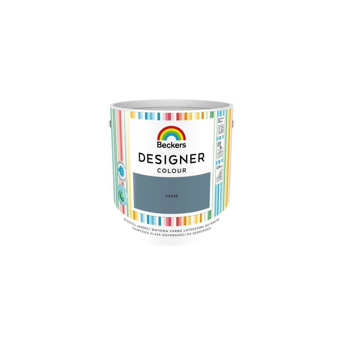 Farba Lateksowa Designer Colour Azure 2,5L Beckers Farba Lateksowa Designer Colour Azure 2,5L Beckers