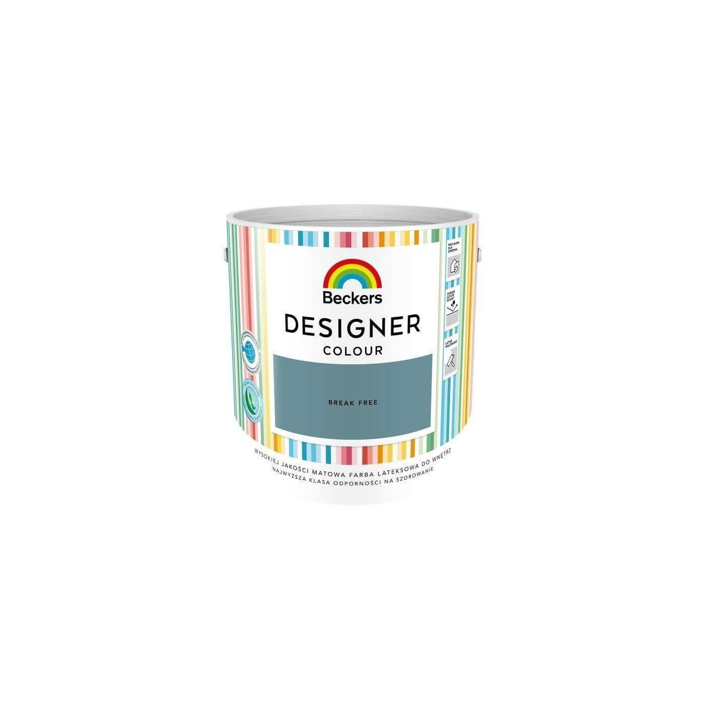 Farba Lateksowa Designer Colour Break Free 2,5L Beckers Farba Lateksowa Designer Colour Break Free 2,5L Beckers