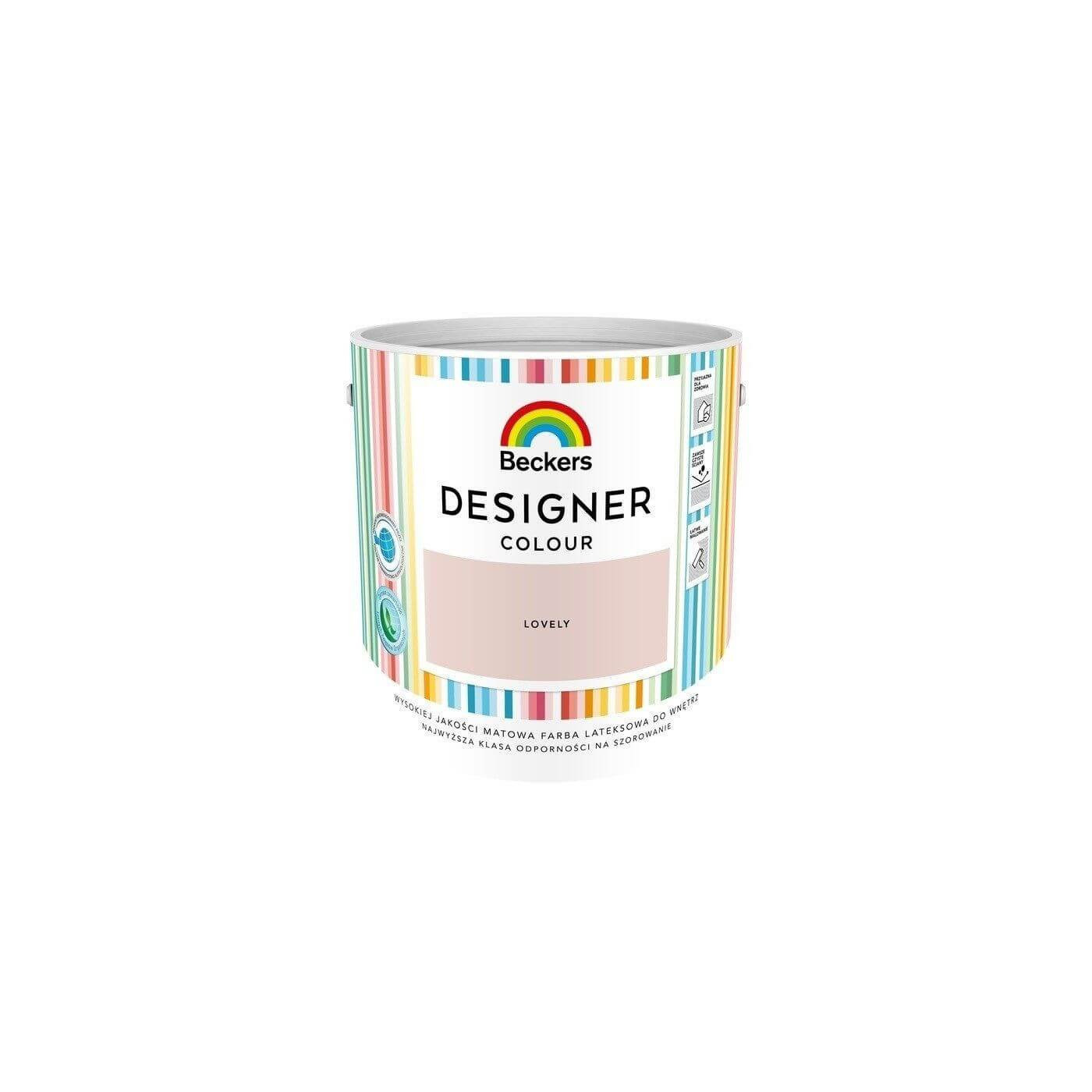 Farba Lateksowa Designer Colour Lovely 2,5L Beckers Farba Lateksowa Designer Colour Lovely 2,5L Beckers