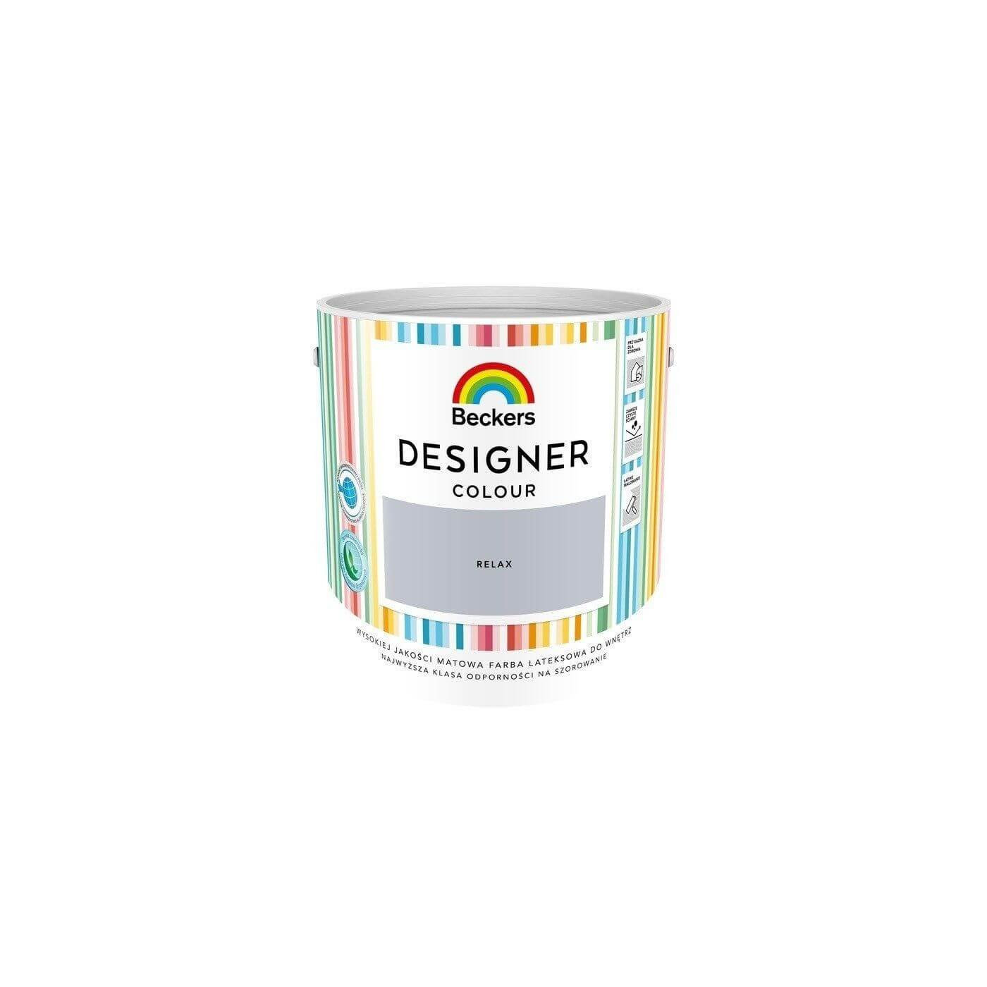 Farba Lateksowa Designer Colour 2,5L Relax Beckers Farba Lateksowa Designer Colour 2,5L Relax Beckers
