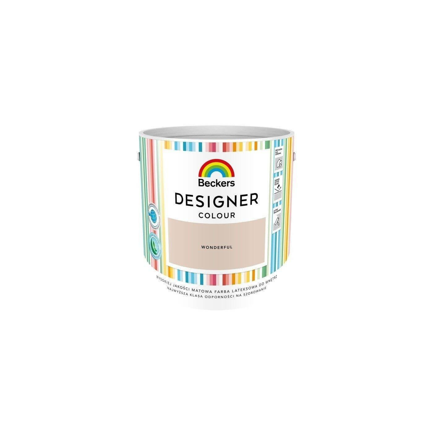 Farba Lateksowa Designer Colour 2,5L Wonderful Beckers Farba Lateksowa Designer Colour 2,5L Wonderful Beckers