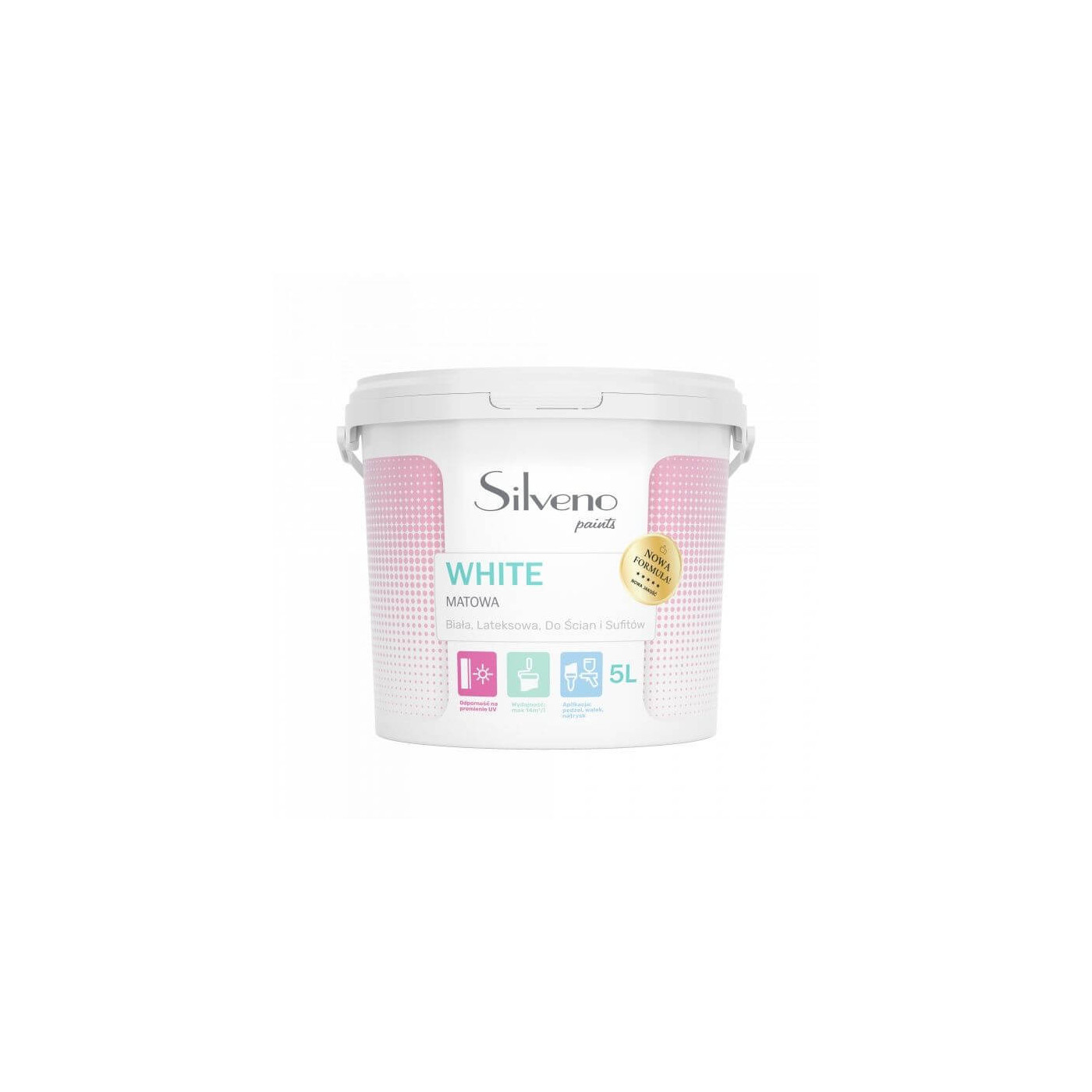 Farba Lateksowa White 5L Silveno Farba Lateksowa White 5L Silveno