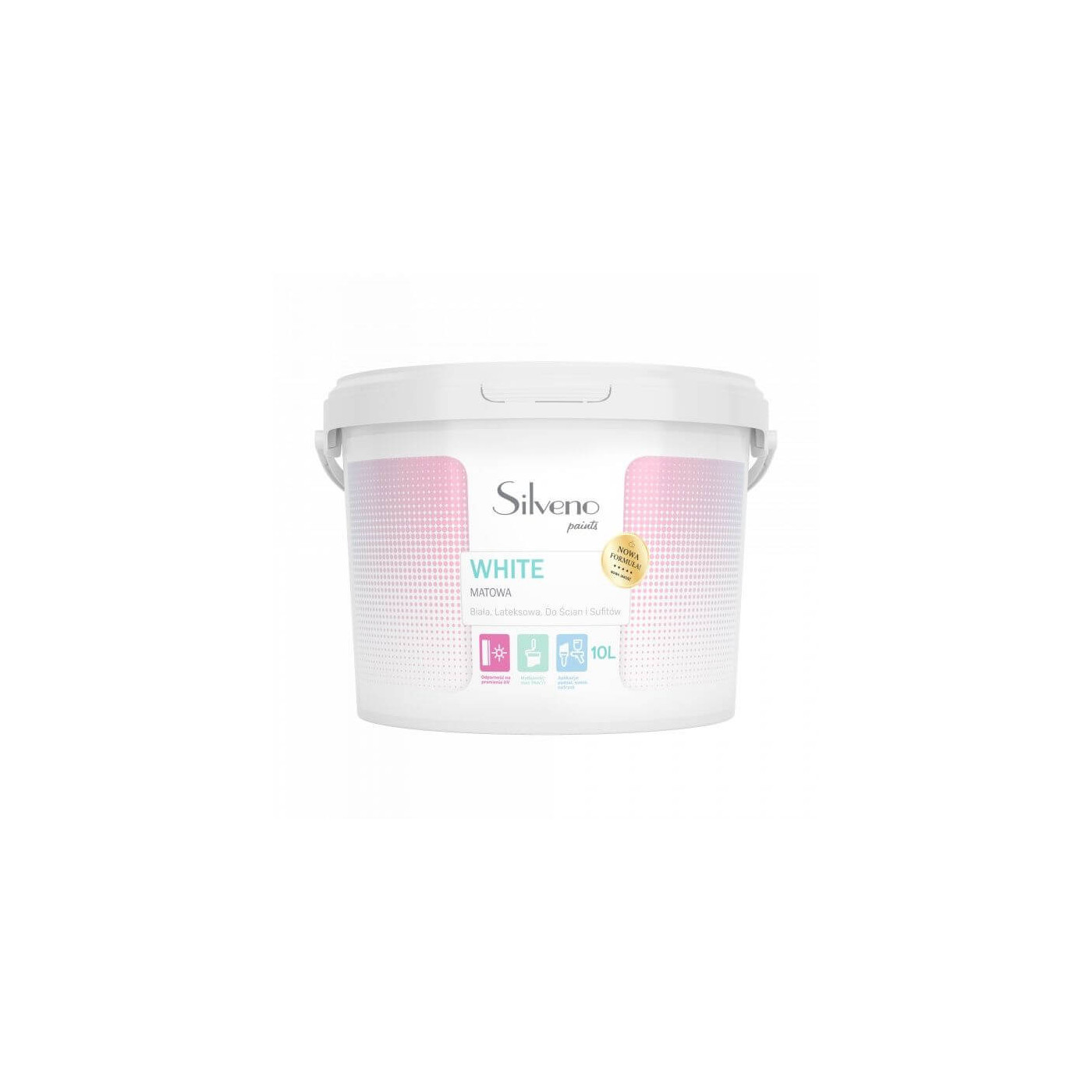 Farba Lateksowa White 10L Silveno Farba Lateksowa White 10L Silveno