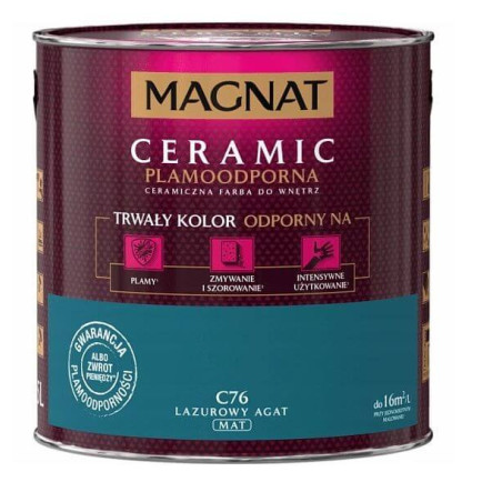 Farba Ceramiczna Magnat Ceramic C76 Lazurowy Agat 2,5l