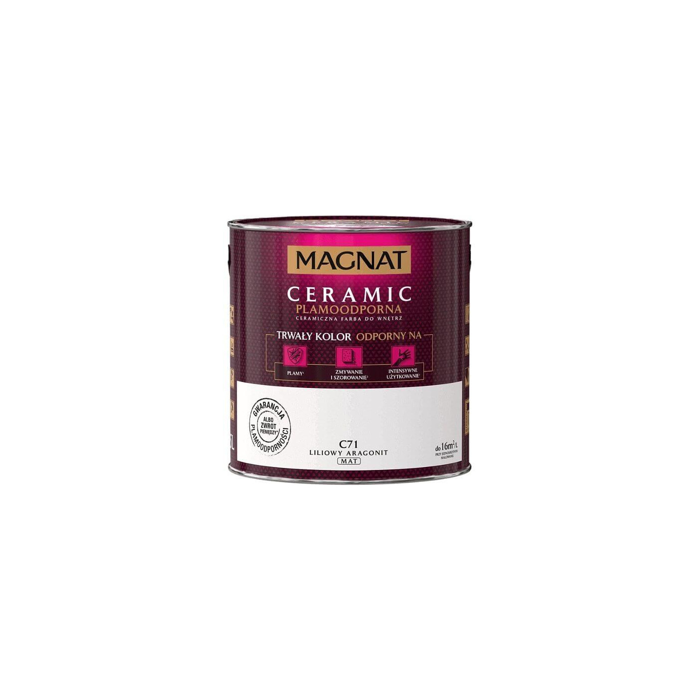 Farba Ceramiczna Magnat Ceramic C71 Liliowy Aragonit 2,5l Magnat Farba Ceramiczna Magnat Ceramic C71 Liliowy Aragonit 2,5l Magnat