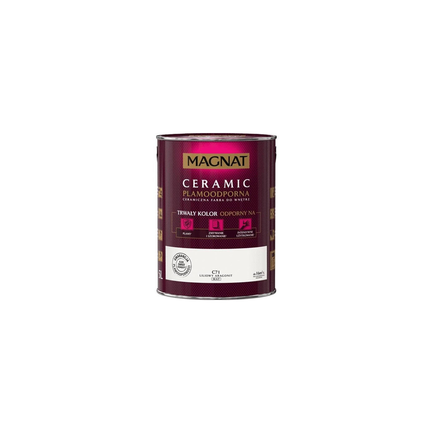 Farba Ceramiczna Magnat Ceramic C71 Liliowy Aragonit 5l Magnat Farba Ceramiczna Magnat Ceramic C71 Liliowy Aragonit 5l Magnat
