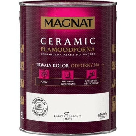 Farba Ceramiczna Magnat Ceramic C71 Liliowy Aragonit 5l Magnat