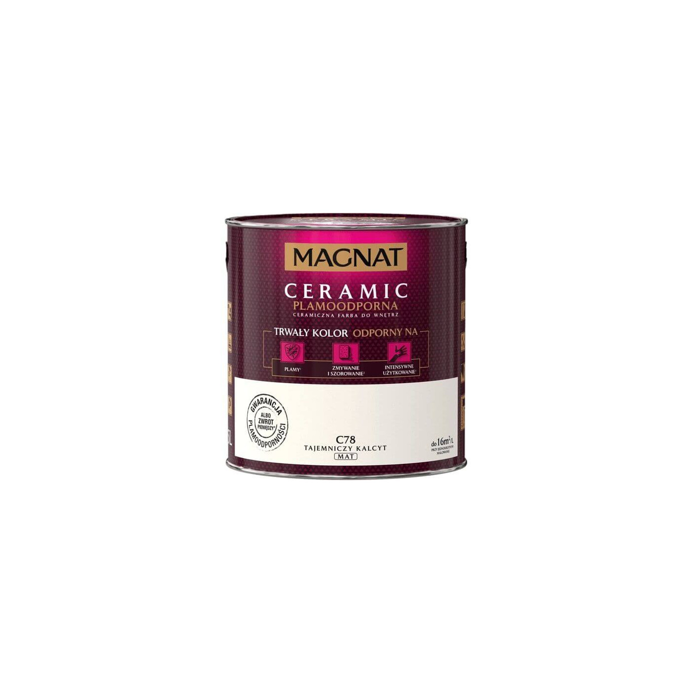 Farba Ceramiczna Magnat Ceramic C78 Tajemniczy Kalcyt 2,5L Magnat Farba Ceramiczna Magnat Ceramic C78 Tajemniczy Kalcyt 2,5L Magnat