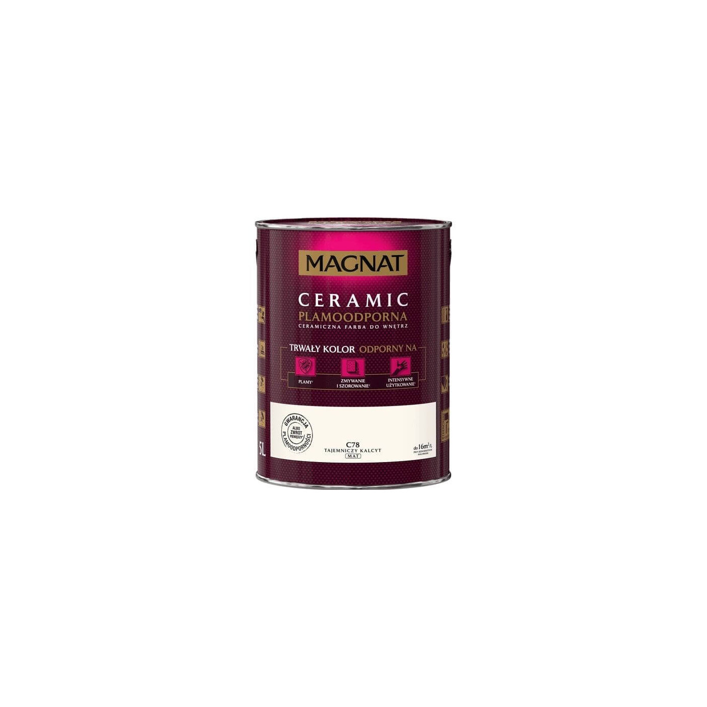 Farba Ceramiczna Magnat Ceramic C78 Tajemniczy Kalcyt 5L Magnat Farba Ceramiczna Magnat Ceramic C78 Tajemniczy Kalcyt 5L Magnat