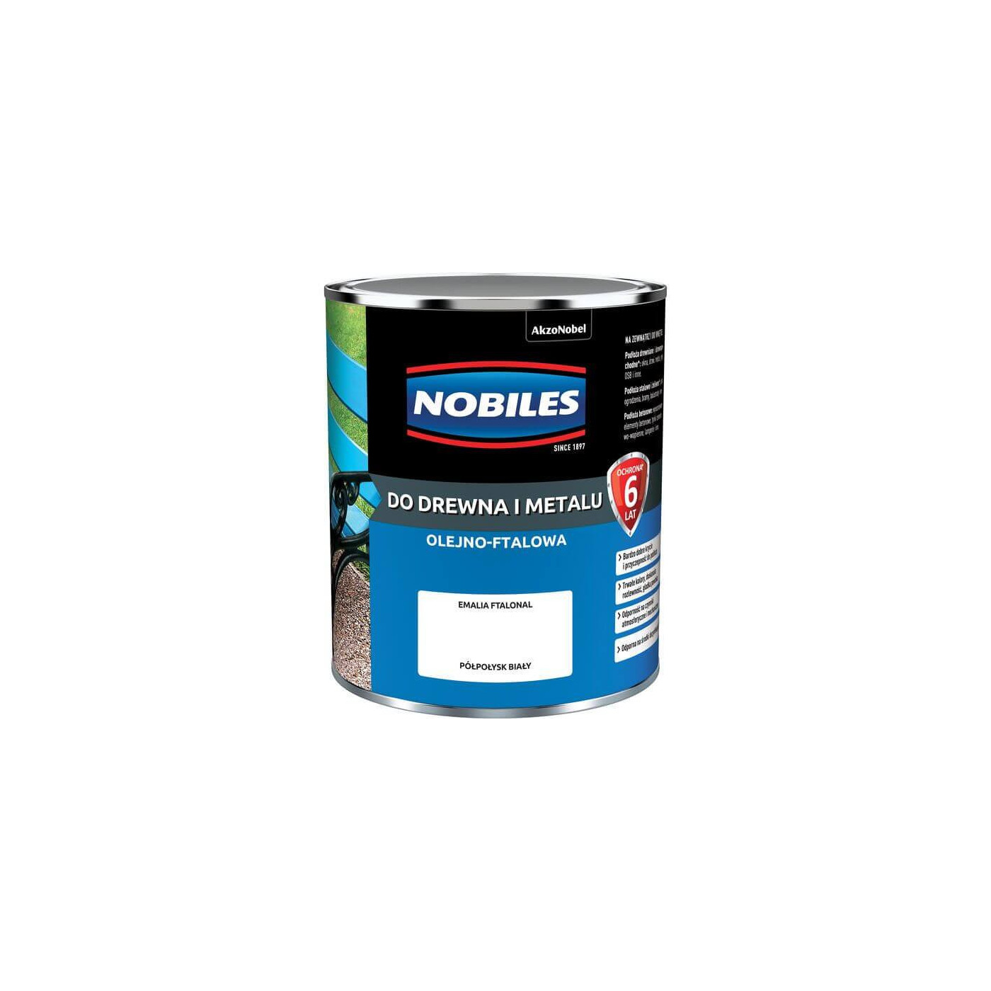 Farba Ftalonal Biały 0,7L Nobiles Farba Ftalonal Biały 0,7L Nobiles