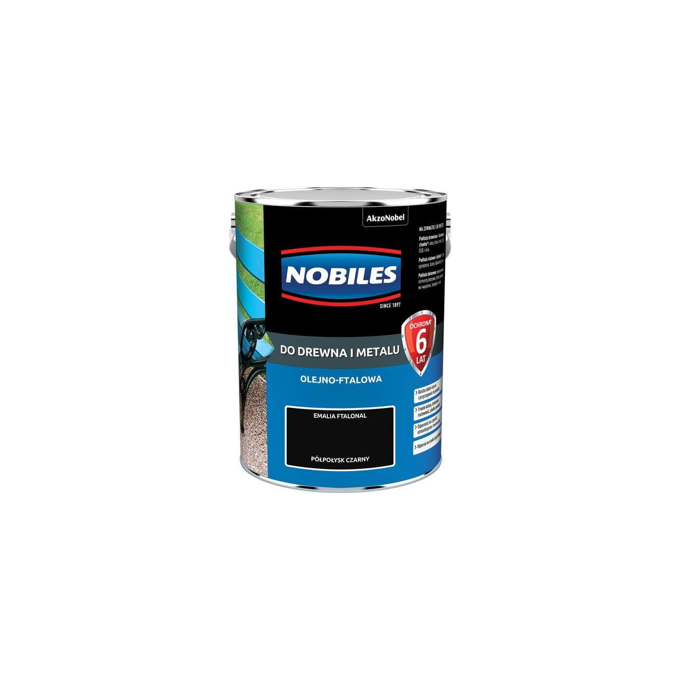 Farba Ftalonal Czarny 5L Nobiles Farba Ftalonal Czarny 5L Nobiles