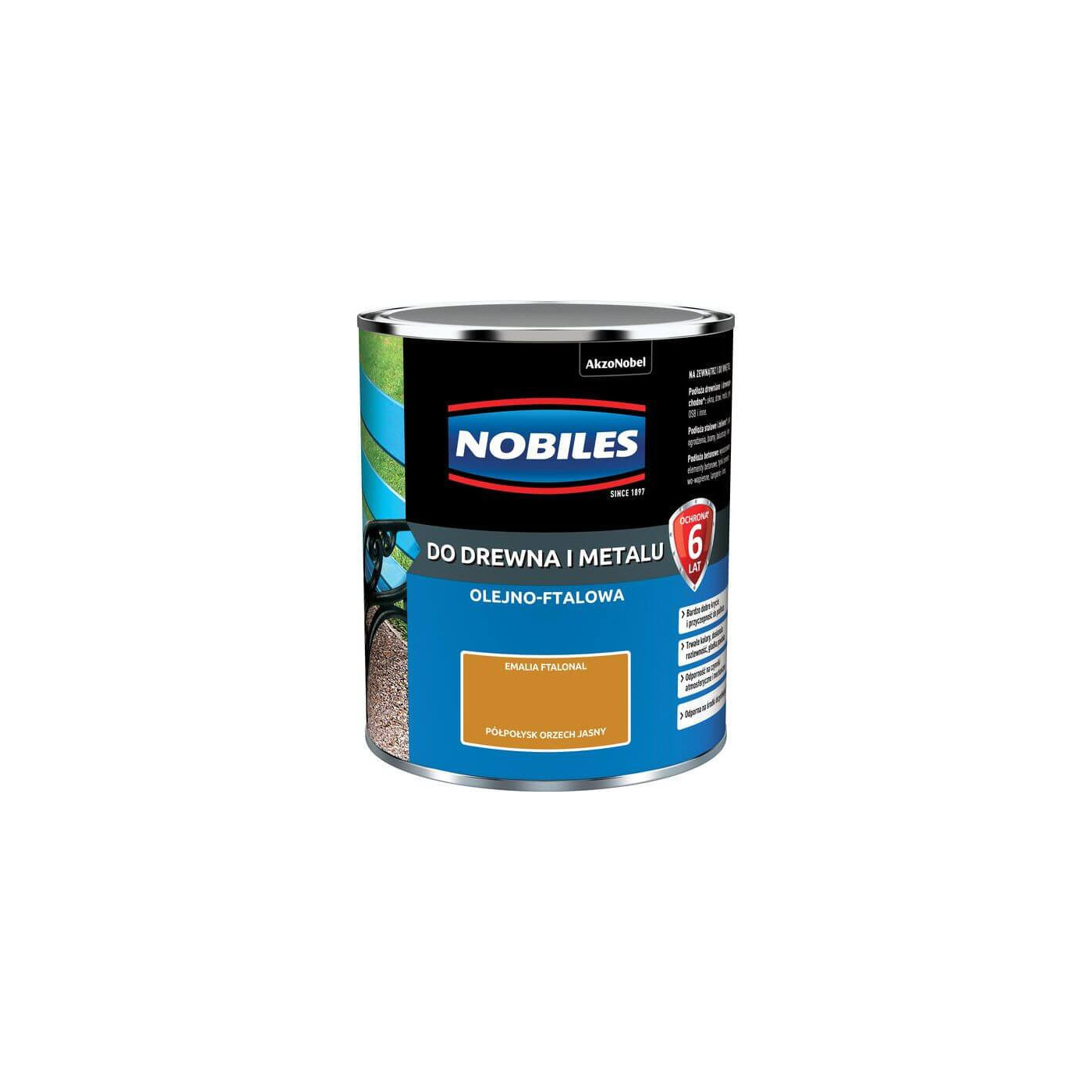 Farba Ftalonal Orzech Jasny 0,7L Nobiles Farba Ftalonal Orzech Jasny 0,7L Nobiles