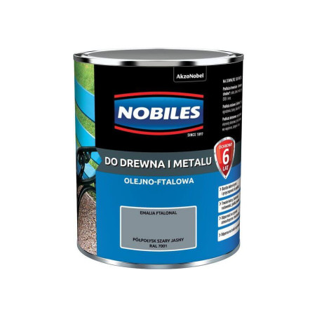 Farba Ftalonal Szary Jasny Ral 7001 0,7L Nobiles