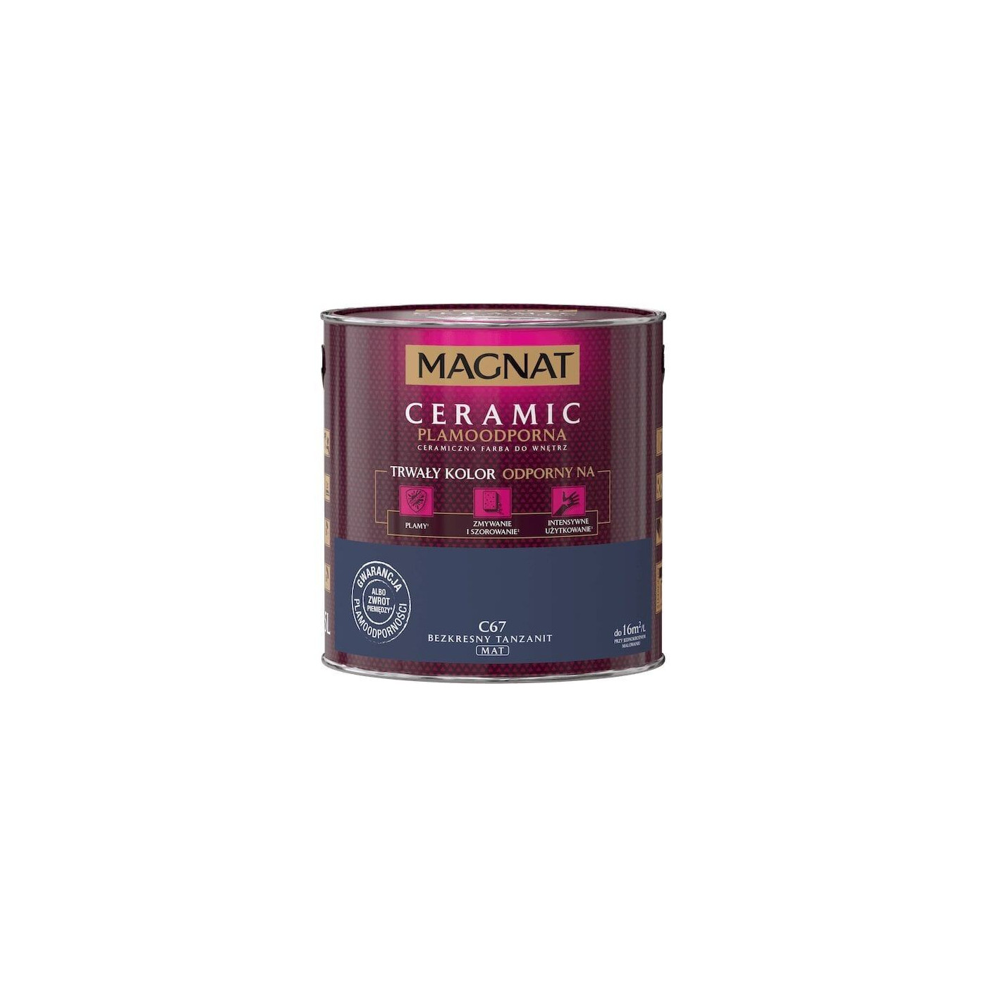 Farba Ceramiczna Magnat Ceramic C67 Bezkresny Tanzanit 2,5L Magnat Farba Ceramiczna Magnat Ceramic C67 Bezkresny Tanzanit 2,5L Magnat