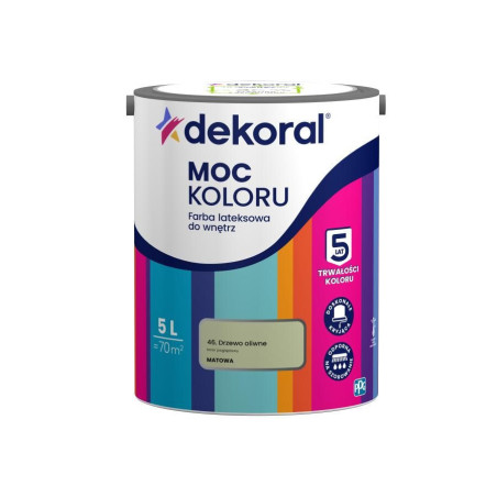Farba Moc Koloru Drzewo Oliwne 5L Dekoral