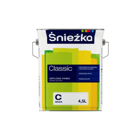 Emalia Akrylowa Classic Baza C 4.5L Śnieżka