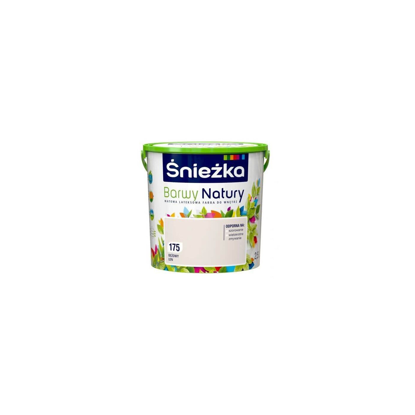 Farba Lateksowa Barwy Natury Beżowy Len 2.5L 175 Śnieżka Farba Lateksowa Barwy Natury Beżowy Len 2.5L 175 Śnieżka