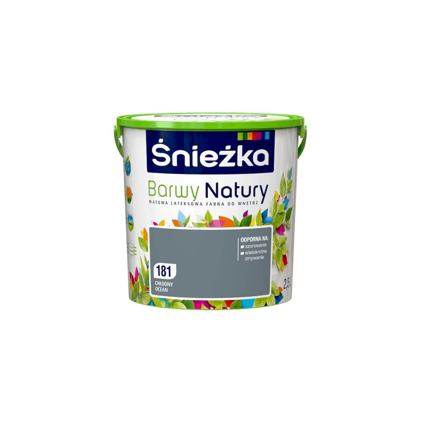 Farba Lateksowa Barwy Natury Chłodny Ocean 2.5L 181 Śnieżka Farba Lateksowa Barwy Natury Chłodny Ocean 2.5L 181 Śnieżka