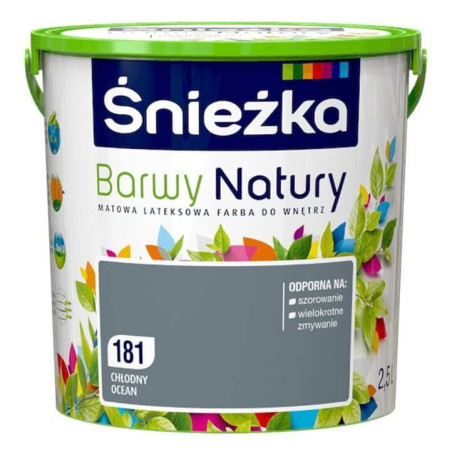 Farba Lateksowa Barwy Natury Chłodny Ocean 2.5L 181 Śnieżka