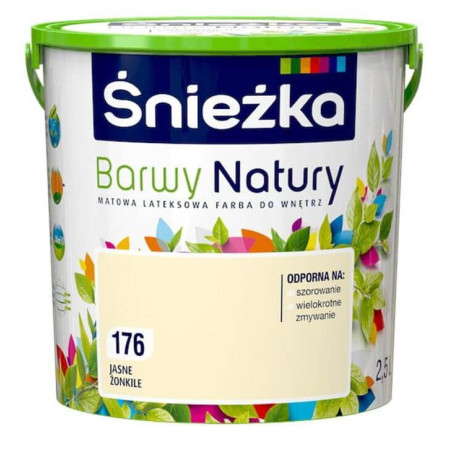 Farba Lateksowa Barwy Natury Jasne Żonkile 2.5L 176 Śnieżka