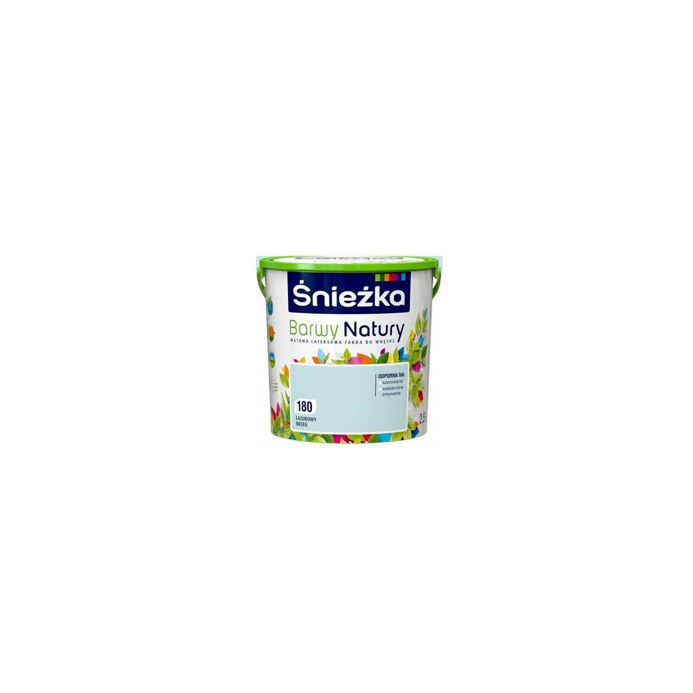 Farba Lateksowa Barwy Natury Lazurowy Brzeg 2.5L 180 Śnieżka Farba Lateksowa Barwy Natury Lazurowy Brzeg 2.5L 180 Śnieżka