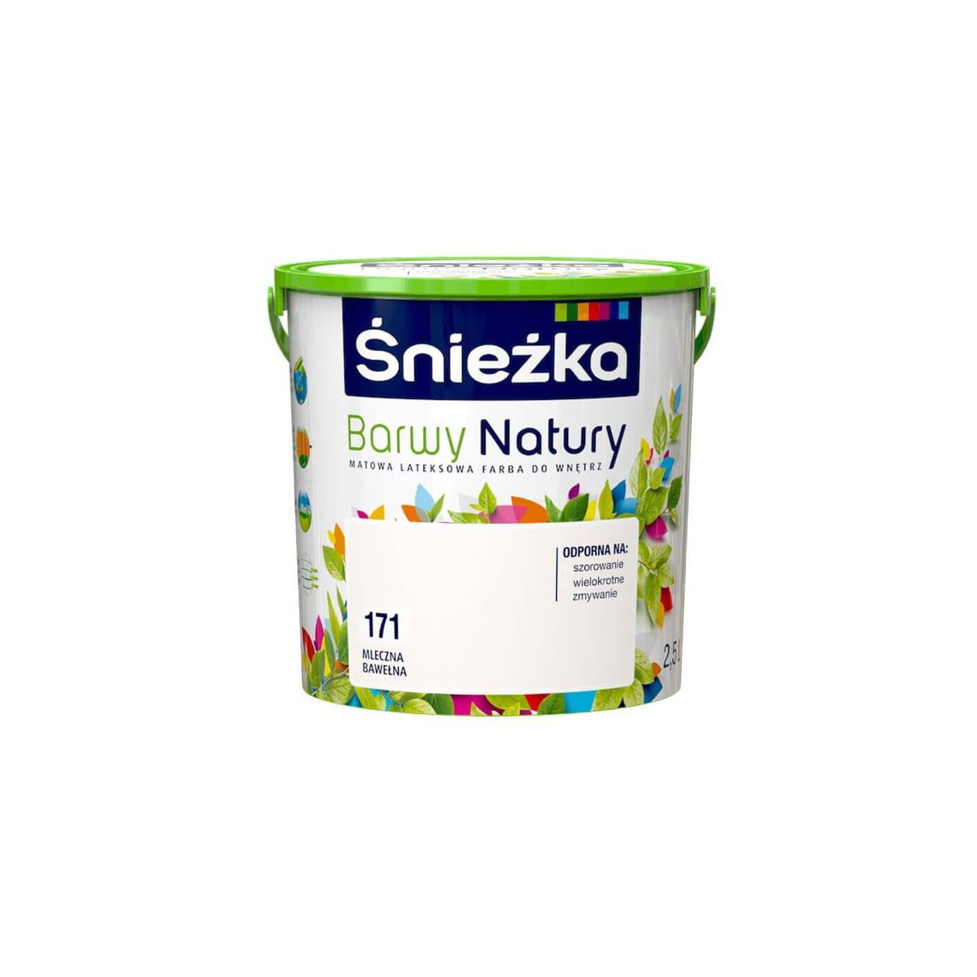 Farba Lateksowa Barwy Natury Mleczna Bawełna 2.5L 171 Śnieżka Farba Lateksowa Barwy Natury Mleczna Bawełna 2.5L 171 Śnieżka
