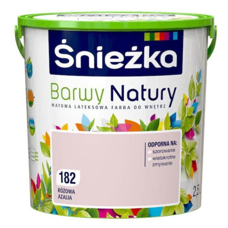 Farba Lateksowa Barwy Natury Różowa Azalia 2.5L 182 Śnieżka