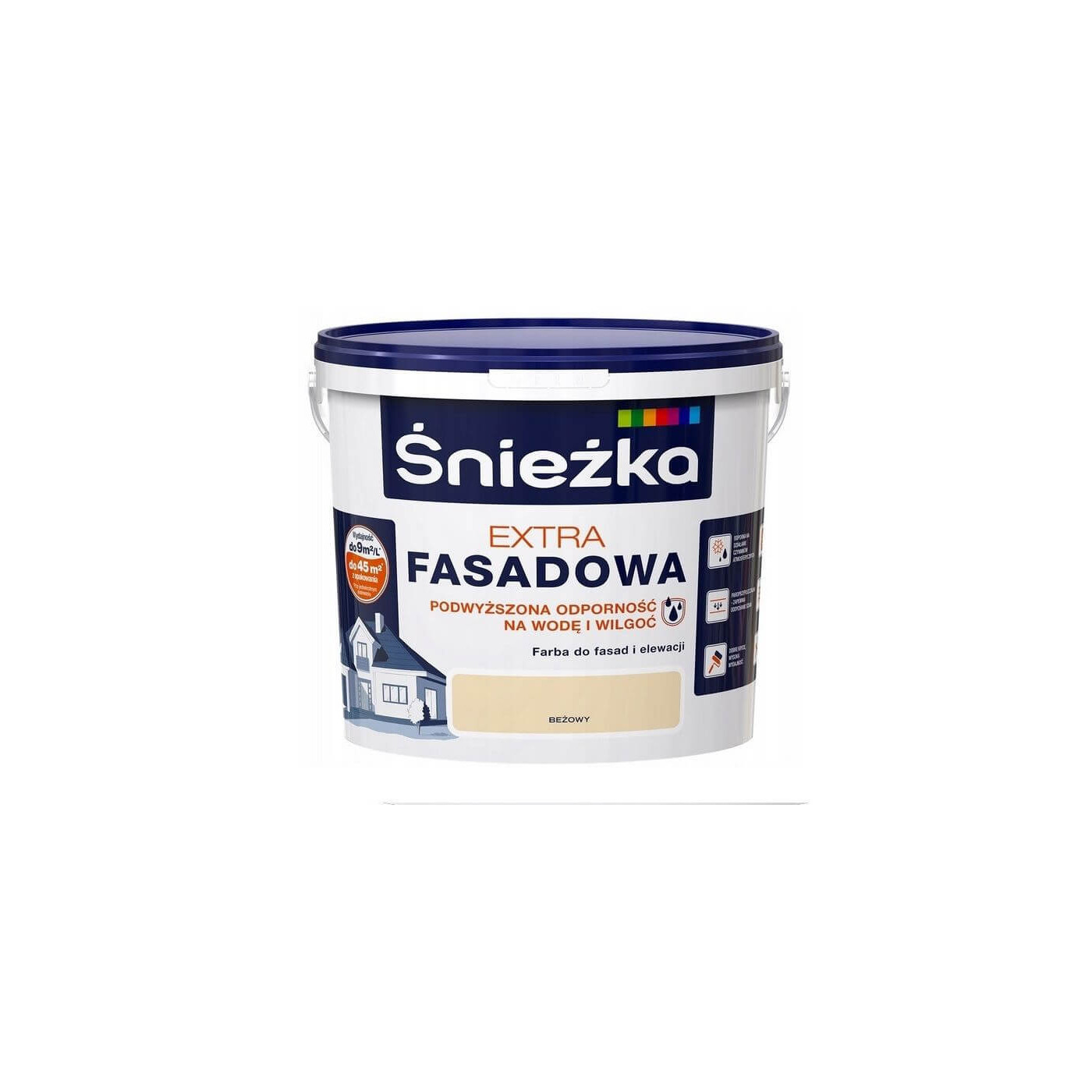 Farba Fasadowa Extra Beżowa 1L Śnieżka Farba Fasadowa Extra Beżowa 1L Śnieżka