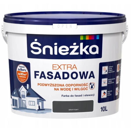 Farba Fasadowa Extra Grafitowa 1L Śnieżka