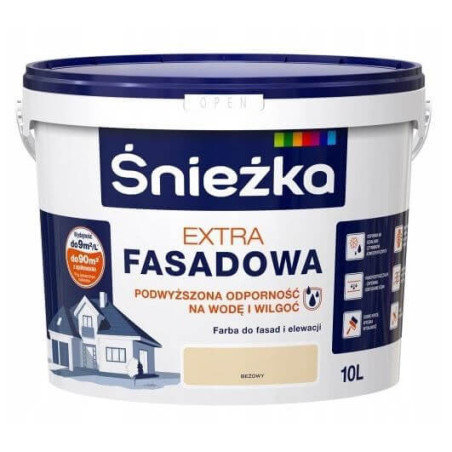 Farba Fasadowa Extra Beżowy 10L Śnieżka