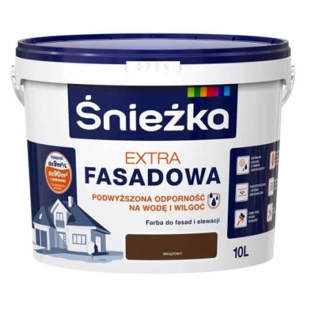 Farba Fasadowa Extra Brązowy 10L Śnieżka
