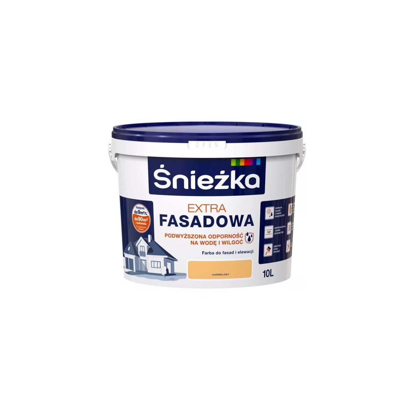 Farba Fasadowa Extra Karmelowy 10L Śnieżka Farba Fasadowa Extra Karmelowy 10L Śnieżka