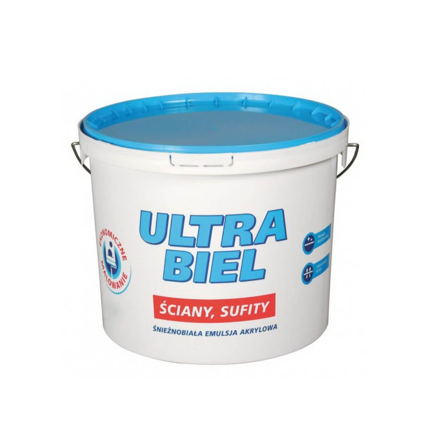 Farba Akrylowa Ultra Biel Biała 3L Śnieżka Farba Akrylowa Ultra Biel Biała 3L Śnieżka